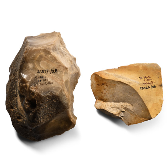 Stone Age Clactonian Flint Tool Group