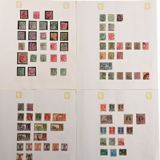 A Collection of Stamps from India