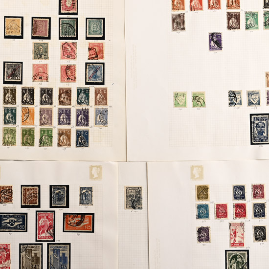 A Collection of Stamps from Portugal
