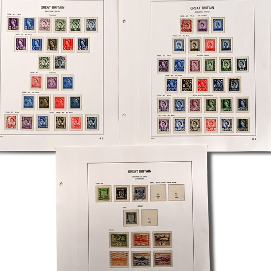 Great Britain Regional Postage Stamps