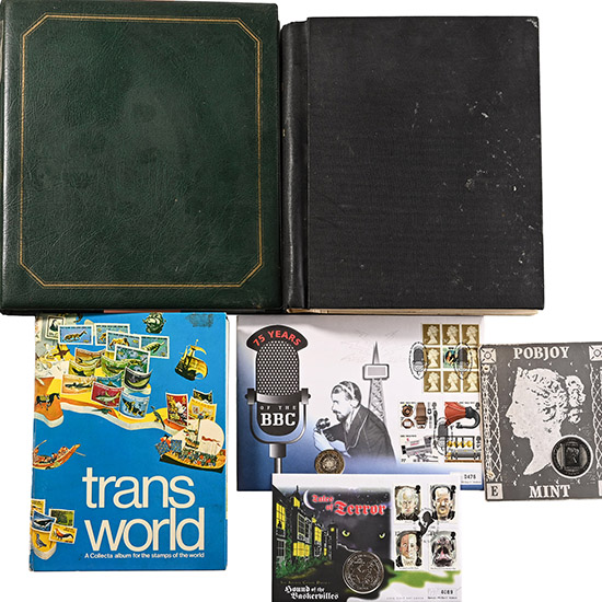 Collection of World Stamps in Three Large Albums