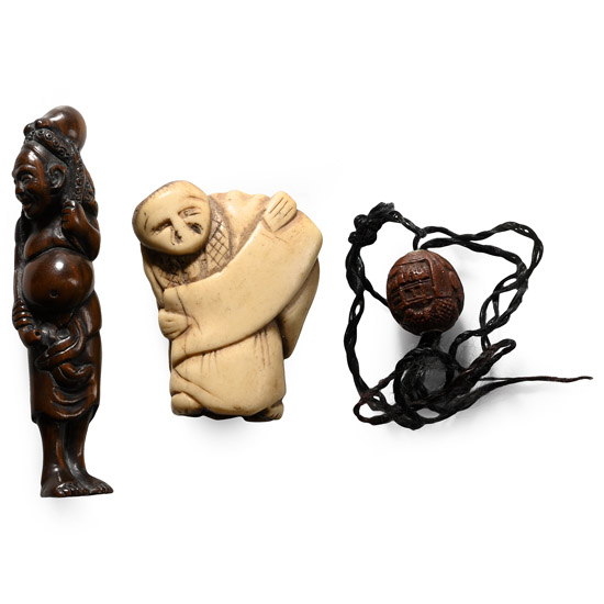 Japanese Bone Netsuke Group