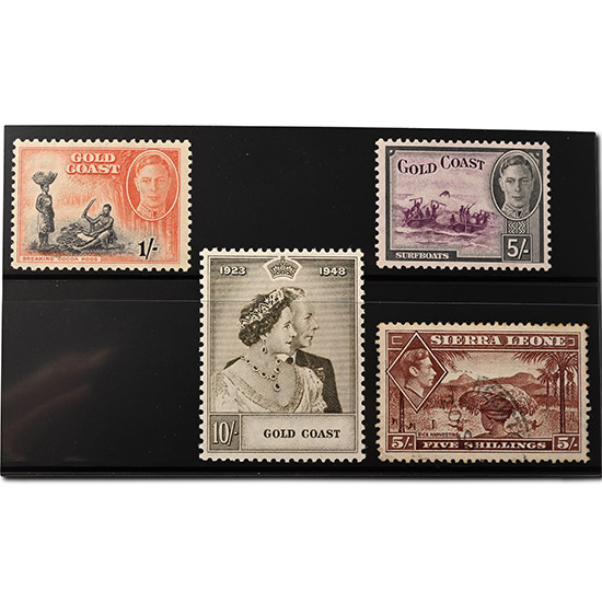 Stamps from Sierra Leone and Gold Coast