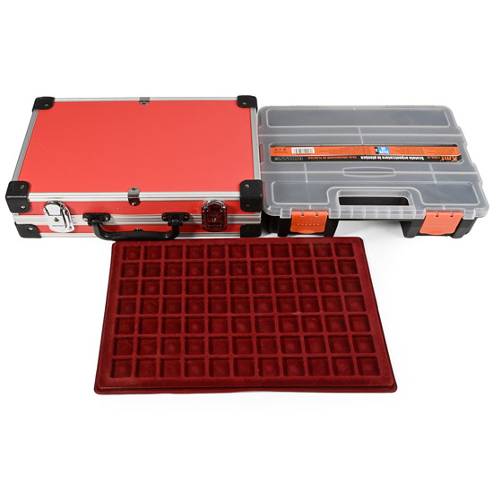 Aluminium Carry Case and Velour Tray Group