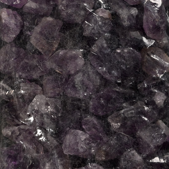 Large Group of One Hundred [100] Amethyst Crystal Pieces