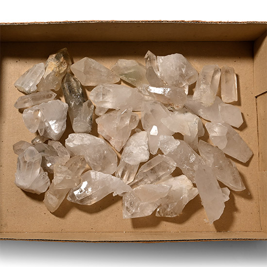 Group of Twenty Nine [29] Large Rock Crystal Quartz Specimens