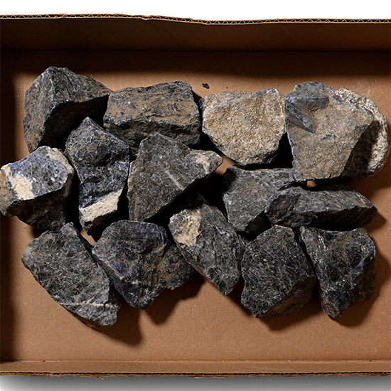Group of Fifteen [15] Sodalite Mineral Specimens