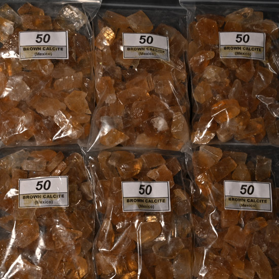 Group of Three Hundred [300] Brown Calcite Specimens