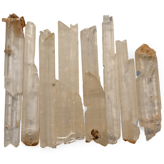 Group of Eight [8] Selenite Specimen Rods