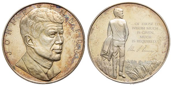 United States of America. John Fitzgerald Kennedy Proof AR Medal.