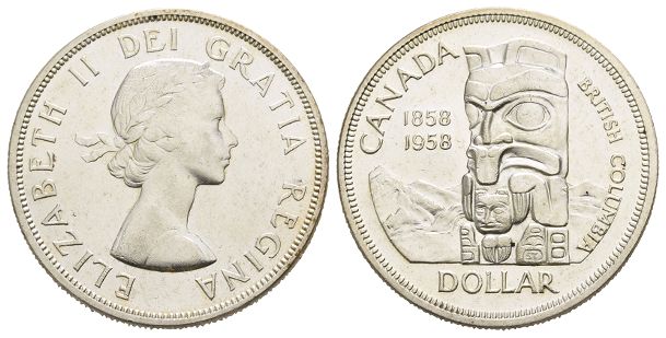 Canada. Elizabeth II AR Dollar.