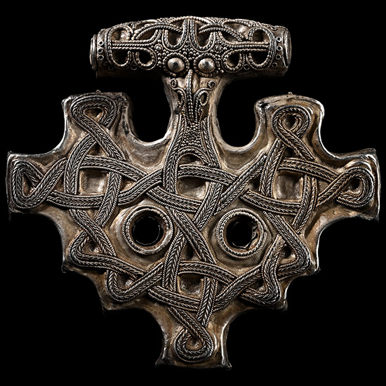Very Large Scandinavian Viking Silver Tau Cross Pendant