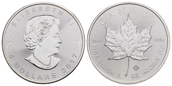 Canada. Elizabeth II AR 5 Dollars.
