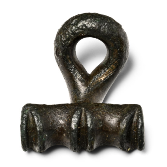 British Celtic Bronze Toggle and Loop Fastener