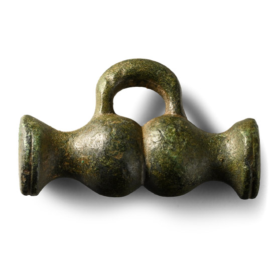 British Celtic Bronze Toggle and Loop Fastener