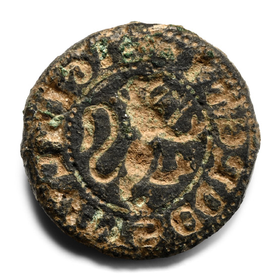 Medieval Bronze Secret Seal Matrix with Lion
