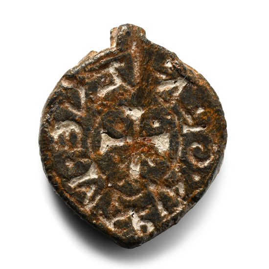 Medieval Lead Hail Mary Full of Grace Seal Matrix