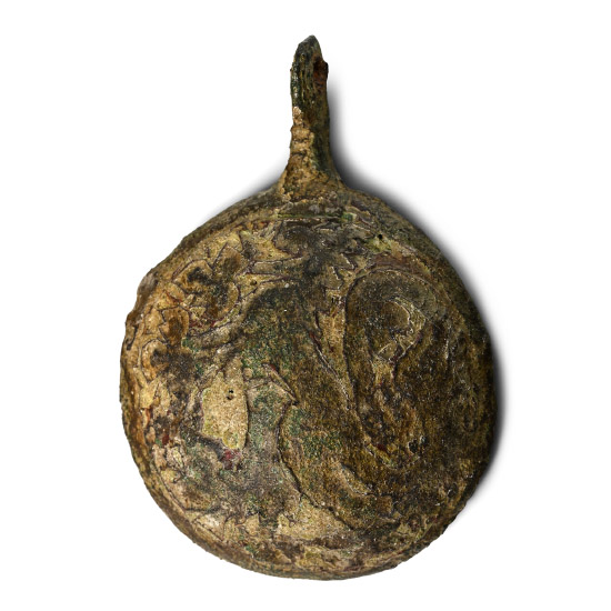 Medieval Knights Bronze Earls of Arundel Heraldic Horse Harness Pendant