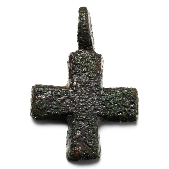 Medieval Bronze Cross Pendant