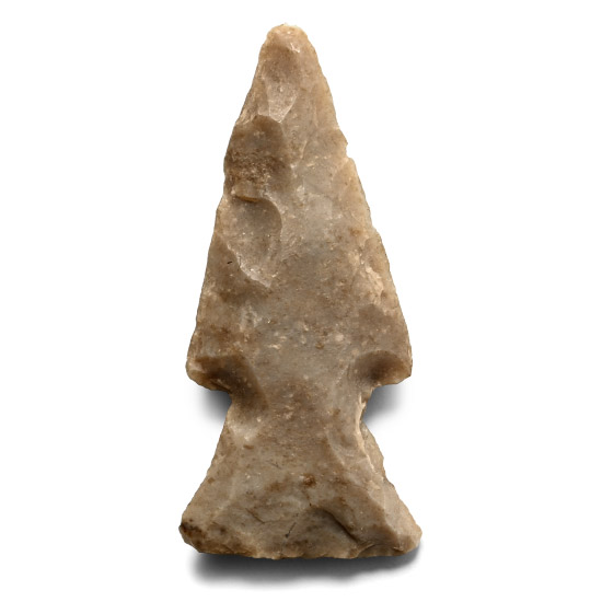 Stone Age Knapped Arrowhead
