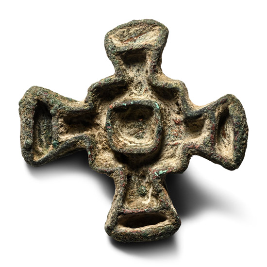 West Central Asian Bronze Quadrate Cross Seal Matrix