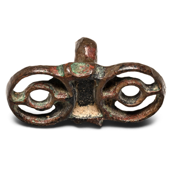 West Central Asian Bronze Seal Matrix with Eyes