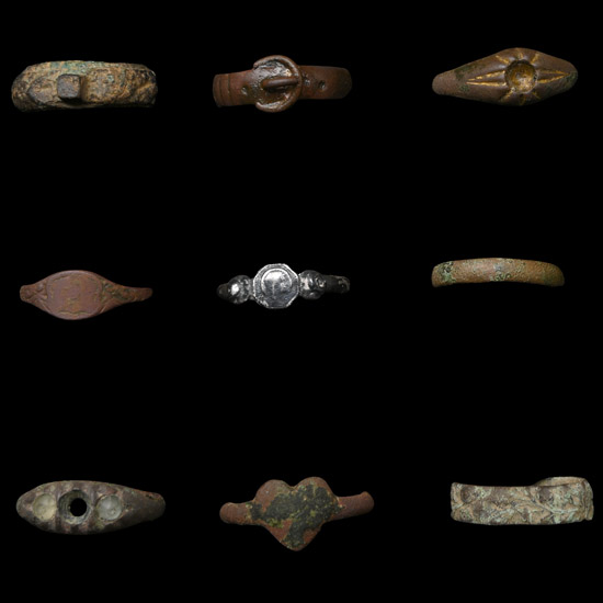 Post Medieval Bronze Ring Group