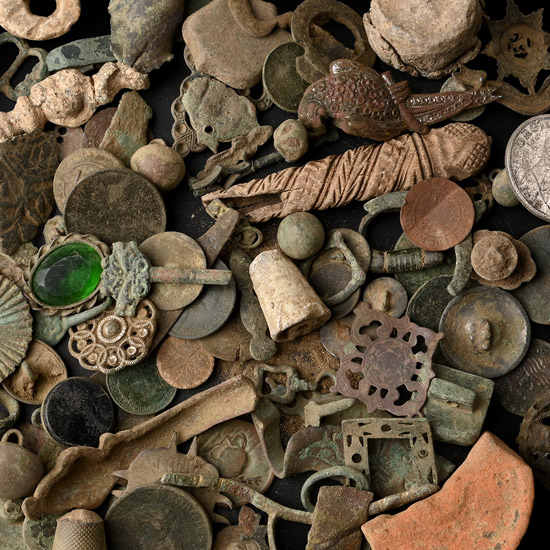 Medieval to Post Medieval Bronze and Other Artefact Group