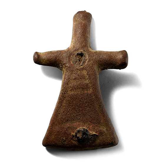 Anglo-Scandinavian Viking Bronze Stirrup Apex Mount