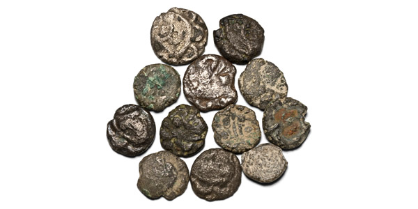 Group of Twelve [12] Celtic Britannia Dobunni BI Fractions.
