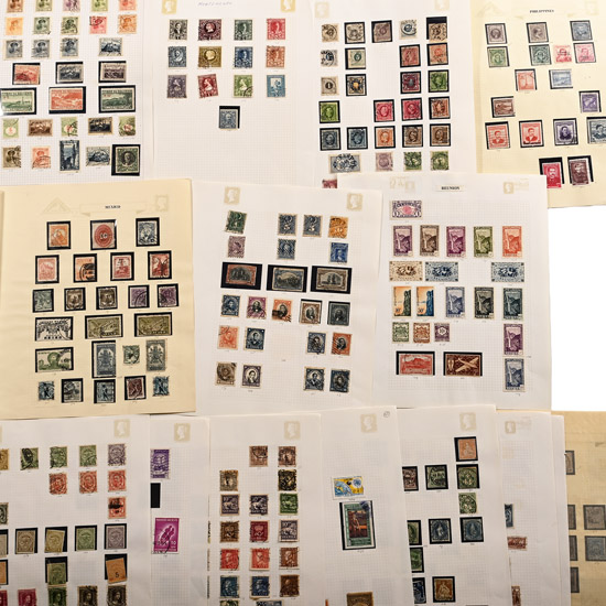 World Assorted Loose-Leaf Stamp Album Pages