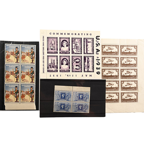 Commemorative Cinderella Stamp Block Collection