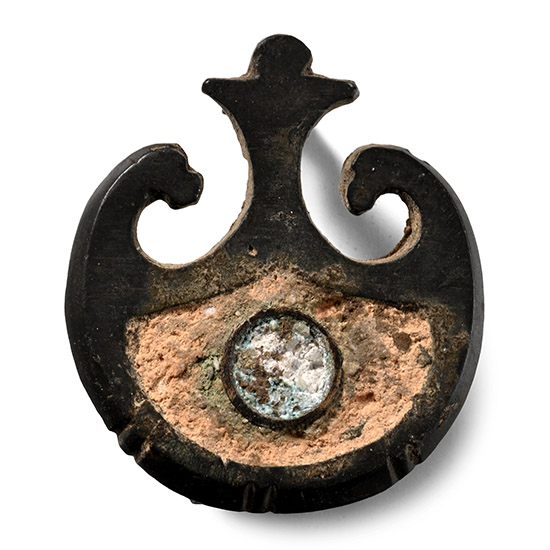 Roman Enamelled Bronze Plate Brooch
