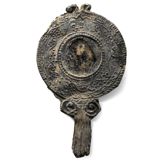 Roman Lead Votive Mirror