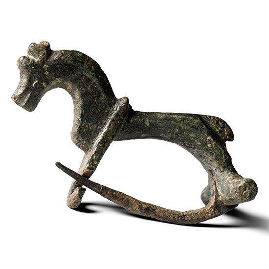 Roman Bronze Horse Brooch