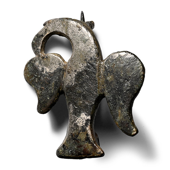 Roman Bronze Eagle Plate Brooch