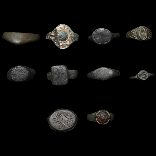 Roman to Medieval Bronze Ring Collection