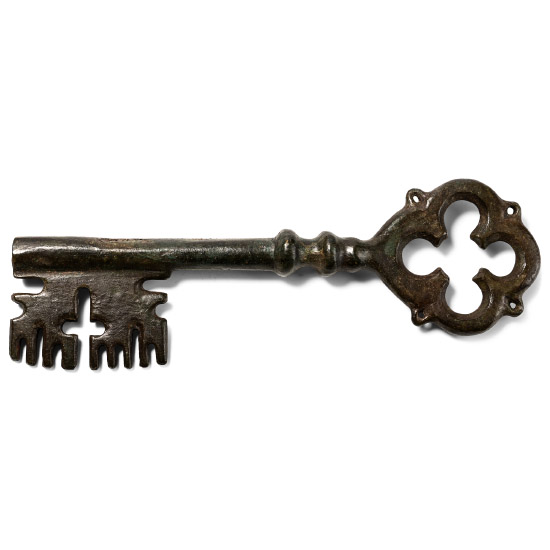 Very Large Medieval Bronze Key