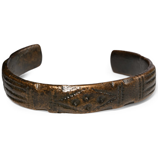 Late Roman Bronze Decorated Bracelet