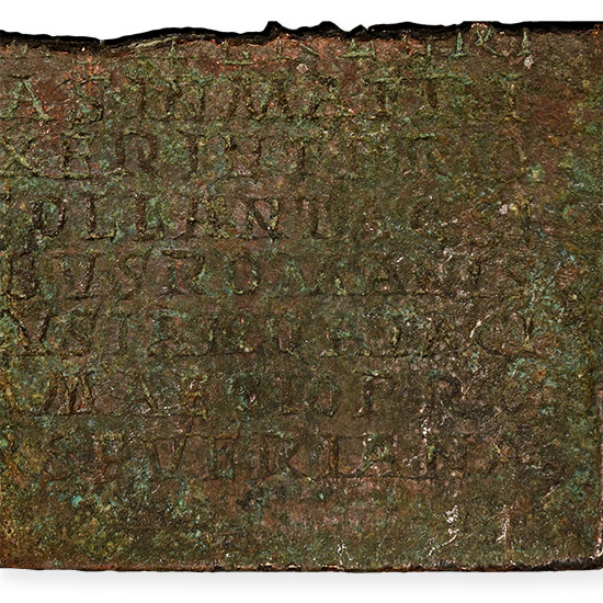 Roman Bronze Diploma Fragment