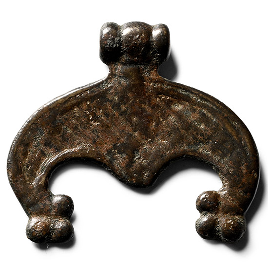 Viking Period Bronze Lunar Pendant