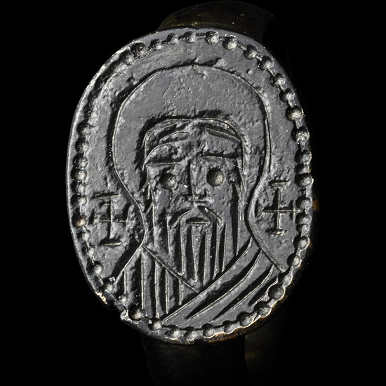 Byzantine Ring with Bust of a Saint