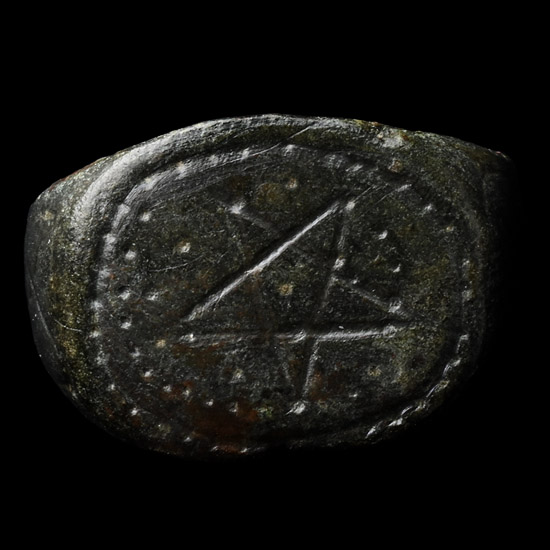 Medieval Ring with Pentagram