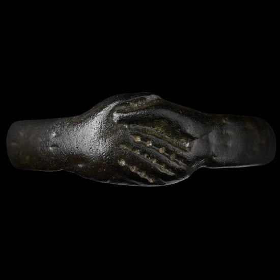 Stuart Period Clasped Hands Ring