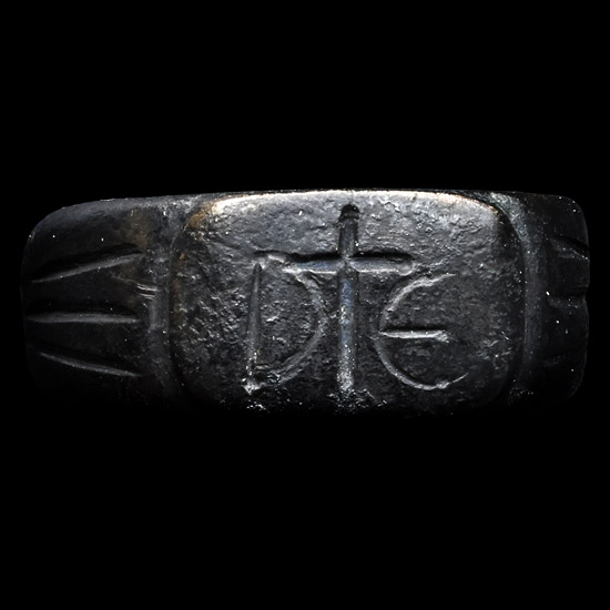 Tudor Period Ring with DE and Cross