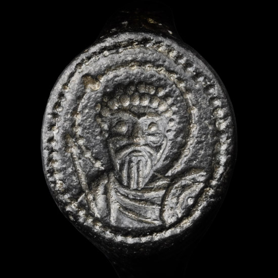 Byzantine Ring with Bust of a Saint