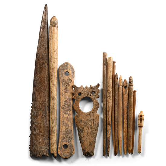 Roman Bone Artefact Collection