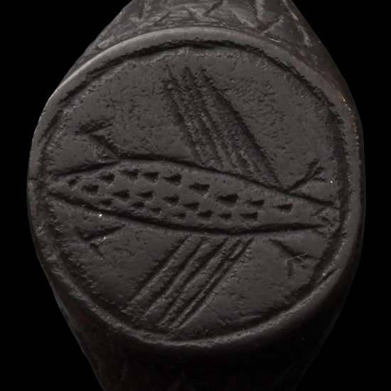 Migration Period Bronze Ring with Insect