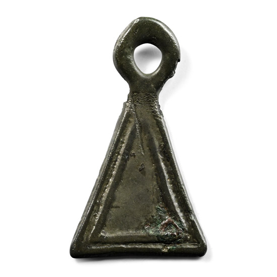 Bronze Age Triangular Pendant
