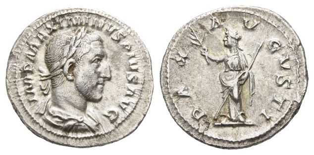 Maximinus AR Denarius.